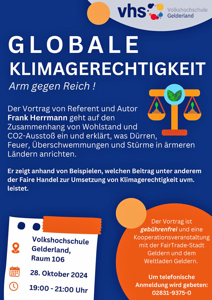 Plakat Globale Klimagerechtigkeit