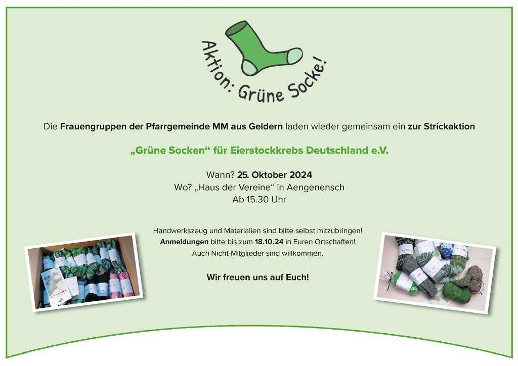 Strickaktion-Grüne-Socken 2024